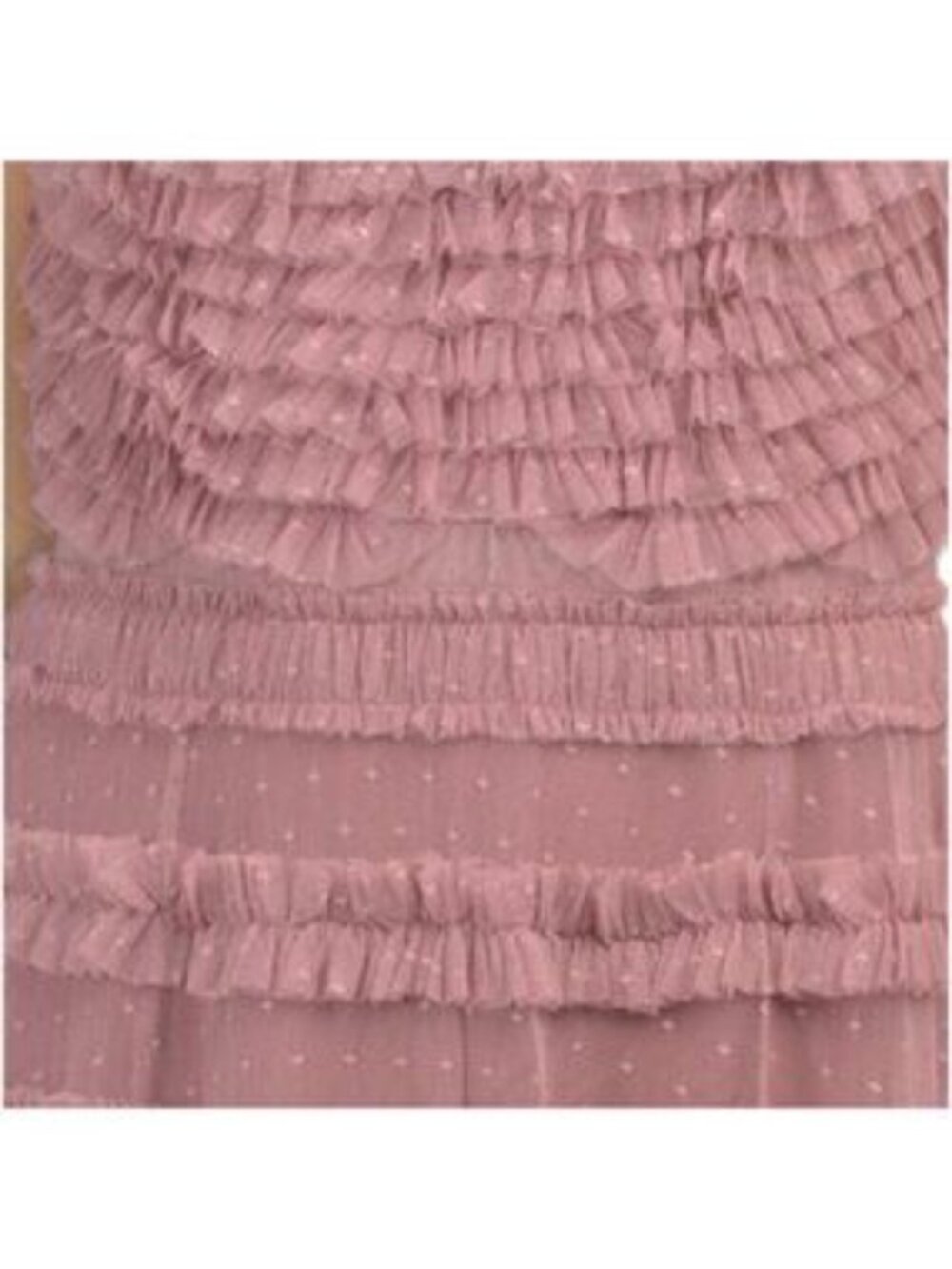MAC DUGGAL Square Neck Micro Ruffle Gown - Picture 4 of 5